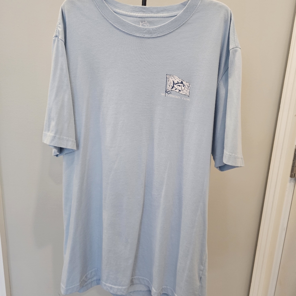 Southern Tide Men's Light Blue Short Sleeve T-Shirt XL